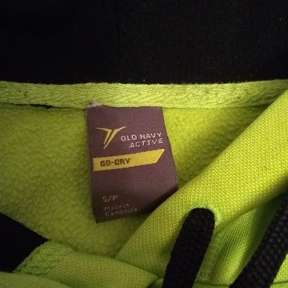 Old Navy youth Active Go Dry Unisex Teens Shirt Pullover Neon Green - Picture 7 of 9